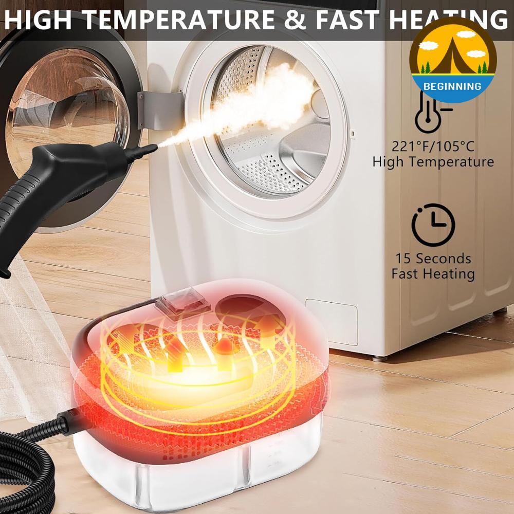 ᲦBE 2500W 220V เครื่องทําความสะอาดแบบพกพาอุณหภูมิสูงเครื่องทําความสะอาดไอน้ําในครัวเรือนเครื่องทําคว