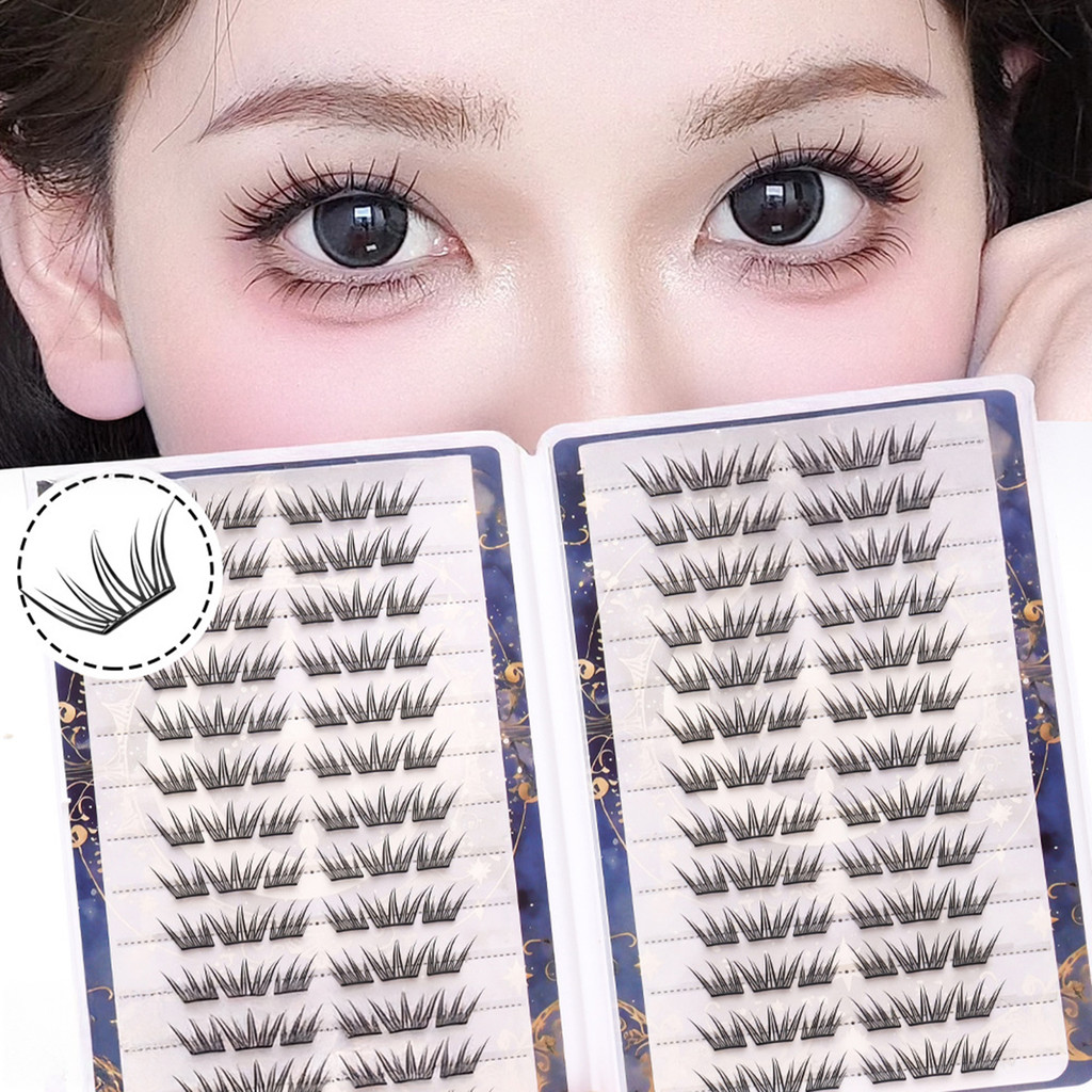 C Curl ขนตาปลอม Extension Soft & สบาย Lash Clusters สําหรับงานแต่งงานหรือวันที่ ราคา ถูกที่สุด ดีลบีเคเค แกลเลอรีภาพที่ 5