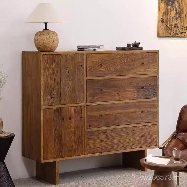 Club ห้องนั่งเล่น Retro Locker ไม้เนื้อแข็ง B & B ตู้น้ําชา Entrance รับประทานอาหารด้านข้างตู้เก่า E