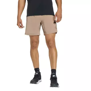 adidas Gym & Training กางเกงขาสั้นผ้าทอ WORKOUT ESSENTIALS BASE ผู้ชาย สีน้ำตาล KD2954