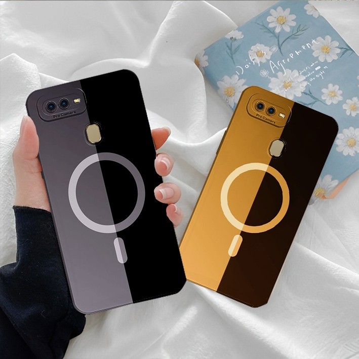 HP [GC012] เคส OPPO A5s/A7/A12/A11K/F9/REALME 2 PRO/A3S/A1K/REALME C2 พร้อม APPLE ROUND LOGO - เคสอิ