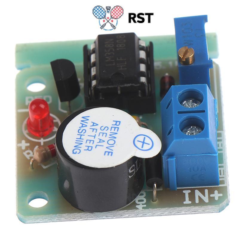 RunSabailTWO Anti Over Discharge โมดูลป้องกันแรงดันไฟฟ้าต่ํา Audible Alarm Buzzer 9V 12V Nice
