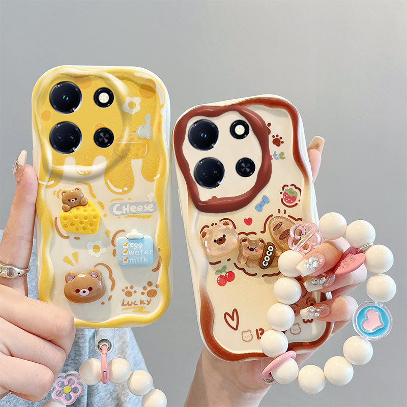 เคส For Infinix Note30 / X6833B 4G/5G TPU เคสโทรศัพท์ตุ๊กตา 3D แบบครีมมีหลายรูปแบบ BBNYGZ.
