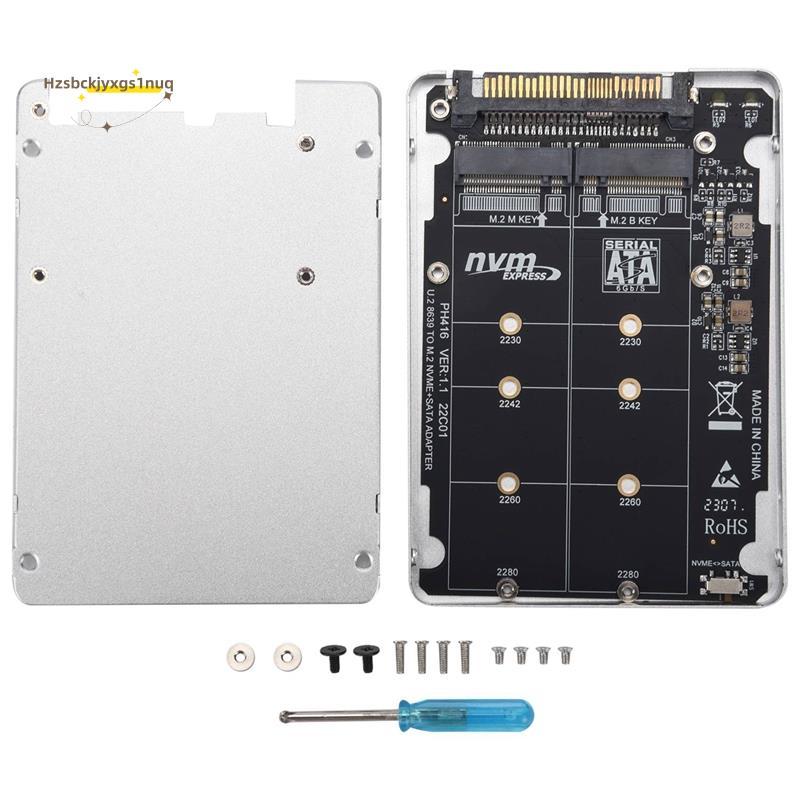 Hzsbckjyxgs1uqM.2 SSD ถึง U.2 อะแดปเตอร์ 2in1 M.2 NVMe และ -Bus NGFF SSD ถึง PCI-E U.2 SFF-8639 อะแด