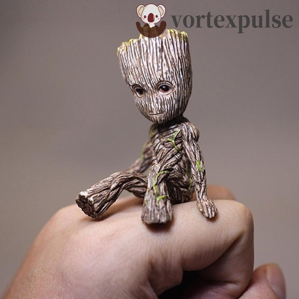 VORTEXPULSE Tree Man Groot รูปของเล่นตุ๊กตา Avengers 6 ซม.Mini Groot