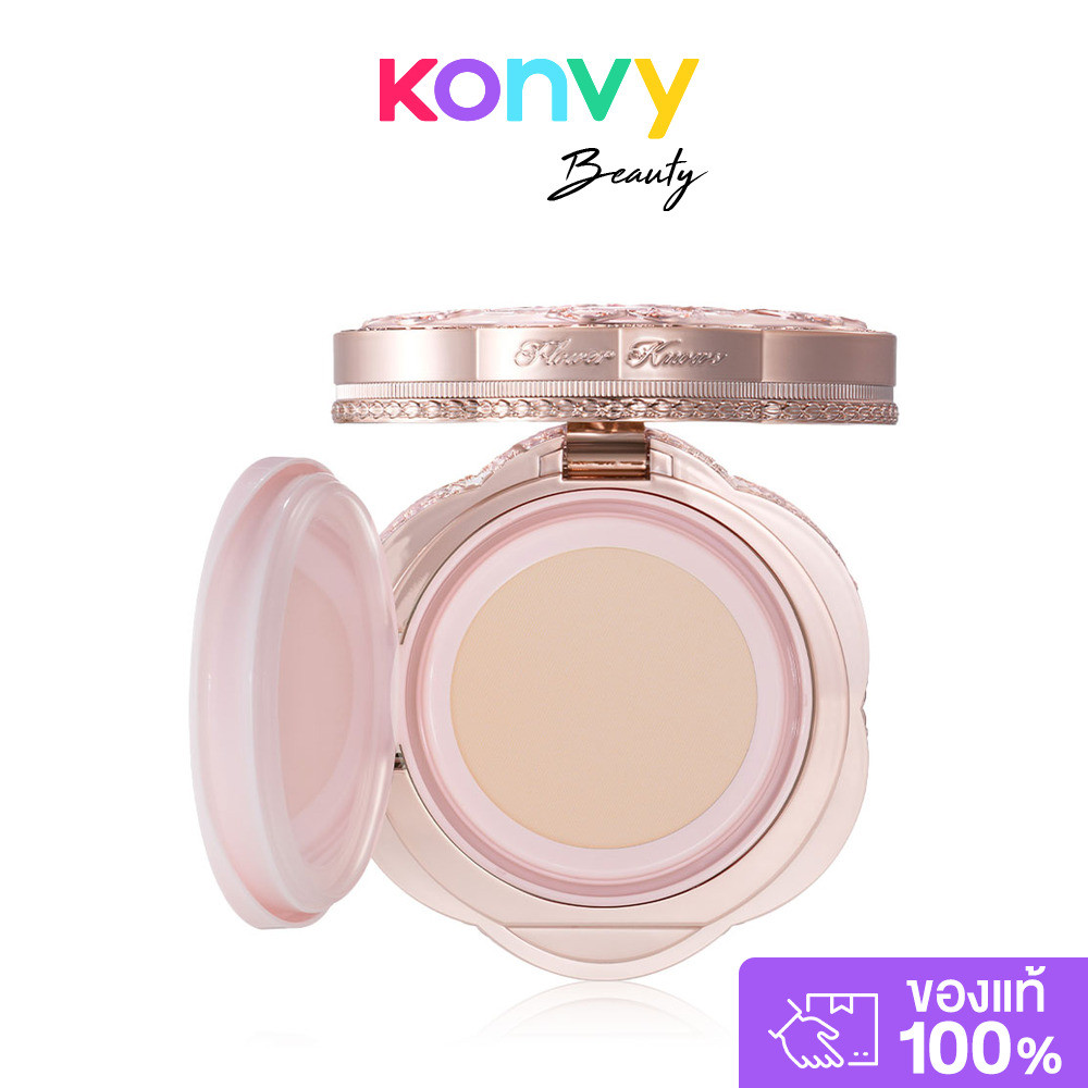 Flower Knows Bunny Garden Collection Cushion Cream Foundation Refill 16g #N02 Neutral Ivory คุชชั่น ฟลาวเวอร์ โนวส์.