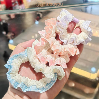 Rubuyou ยางรัดผมลูกไม้สำหรับผู้หญิง สไตล์ญี่ปุ่นสดใสหวานๆ-COD💕