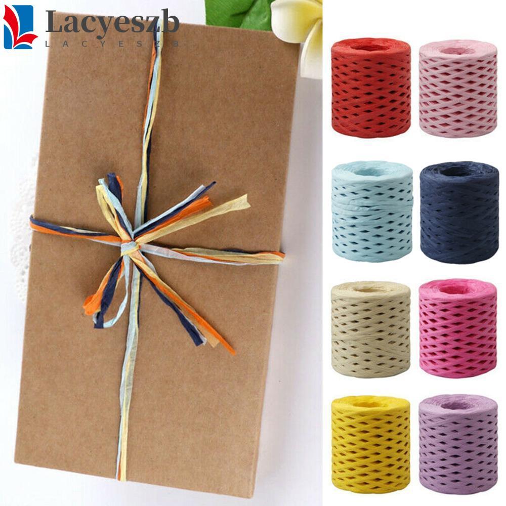 LACYESZB Raffia Ribbon Package 200m Twine Natural DIY Packing Cord