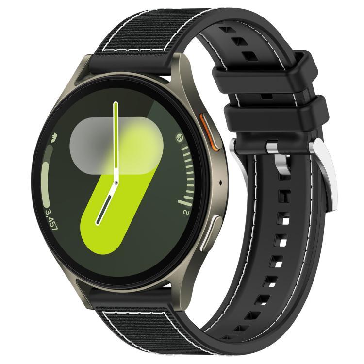 พร้อมส่ง xDfind Hybrid Nylon Braid สายนาฬิกาซิลิโคนสําหรับ Samsung Galaxy Watch 7 / 6 / 5 / FE 20mm/