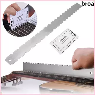 BROA วัดไม้บรรทัดหยักอุปกรณ์กีตาร์ไฟฟ้าขอบตรงพร้อมไม้บรรทัดแอคชั่นสตริงสําหรับ Gibson สําหรับ Fender