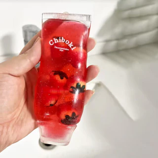 Chiboki Glitter Toothpaste Squishy Toy ASMR Peach Toothpaste Shape Stress Relief Squeeze