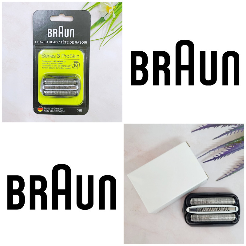 [Braun®] Series 3 Electric Shaver Replacement Head 32B หัวใบมีดเปลี่ยนเครื่องโกนหนวด Series 3