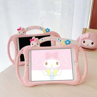 น่ารักหลายสัตว์ซิลิโคนสําหรับ IPad10th 11th Gen12 A16 Pro11 M2 Air4/5 10.9 นิ้ว Air11 Air8 M4 Mini5/6 9.7 นิ้ว Gen8/9 10.2 "กันกระแทกฝาครอบป้องกันออกแบบเด็กที่เป็นมิตร