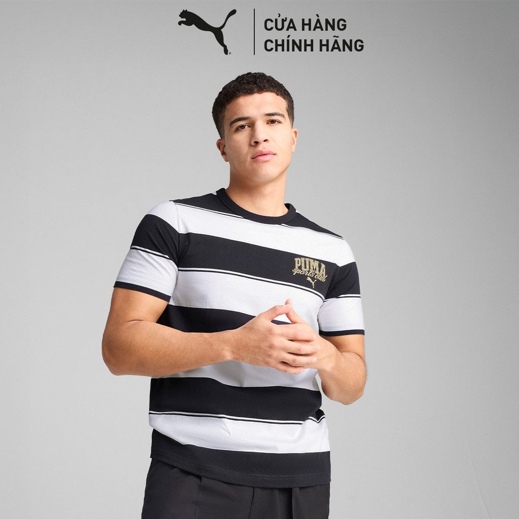 PUMA Mens CLASS Striped Fashion T-Shirt