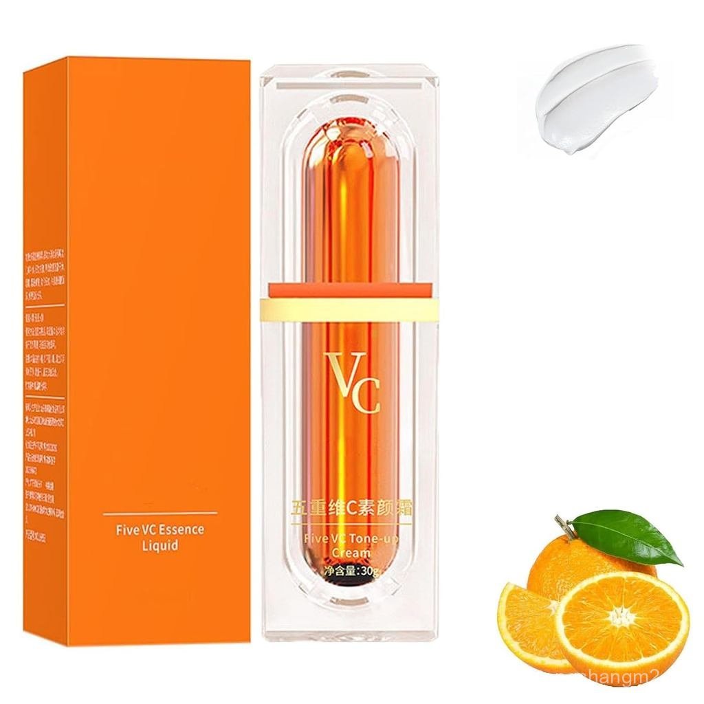 ญี่ปุ่นวิตามินซีแต่งหน้า Tone up Cream, Crema De Maquillaje Natural Multi-vc, 5 in 1 Moisturizing Br