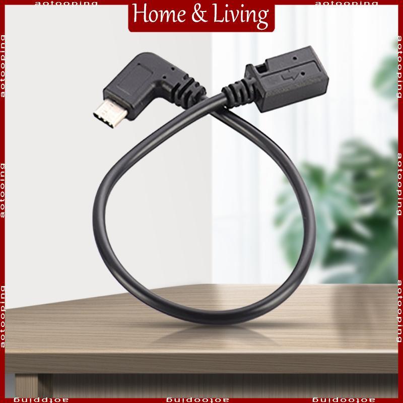 AOTO สาย USB Type C ถึง Mini USB 90 องศา USB C ชายกับมินิ USB อะแดปเตอร์หญิง