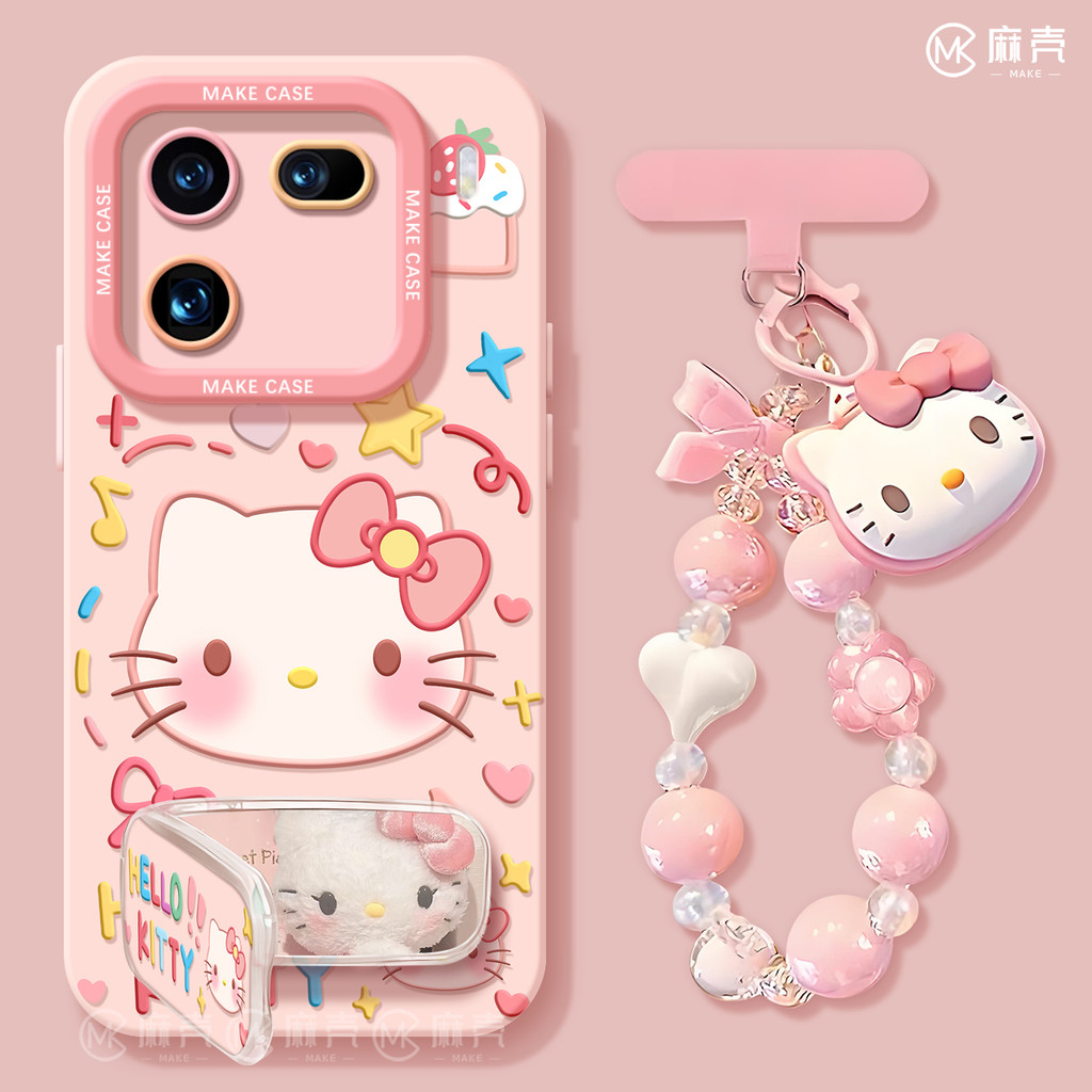 เหมาะสําหรับ iqoo15 น่ารัก kt Cat เคสโทรศัพท์ vivoiqoo12pro เคสป้องกัน 11 รวมทุกอย่างซิลิโคน 8/7/13 
