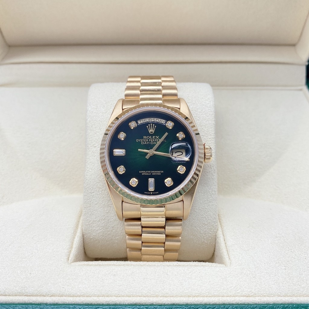 Rolex Rolex 18238/36mm/นาฬิกากลไกอัตโนมัติ/แผ่นหลังเพชร