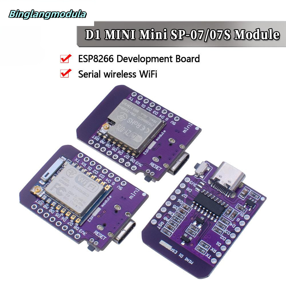 D1 Mini TYPE-C ESP8266 ESP-07 / 07S CH340G USB D1 Mini WIFI Development Board D1 Mini NodeMCU Lua Io
