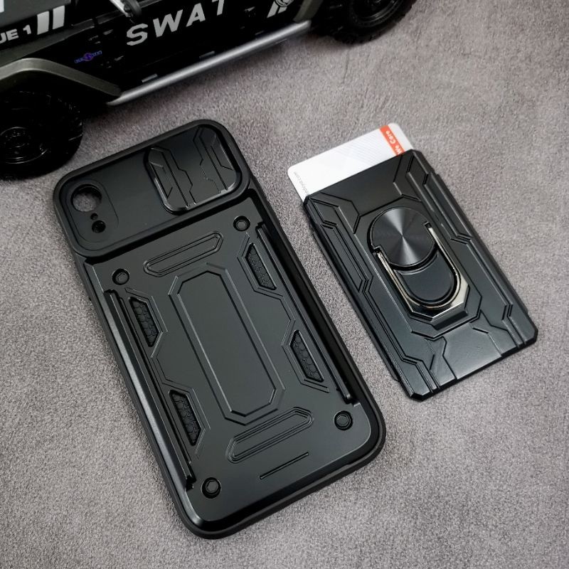 IPhone XR - CardX Flip Lens Card Ring Armor Case กันกระแทก