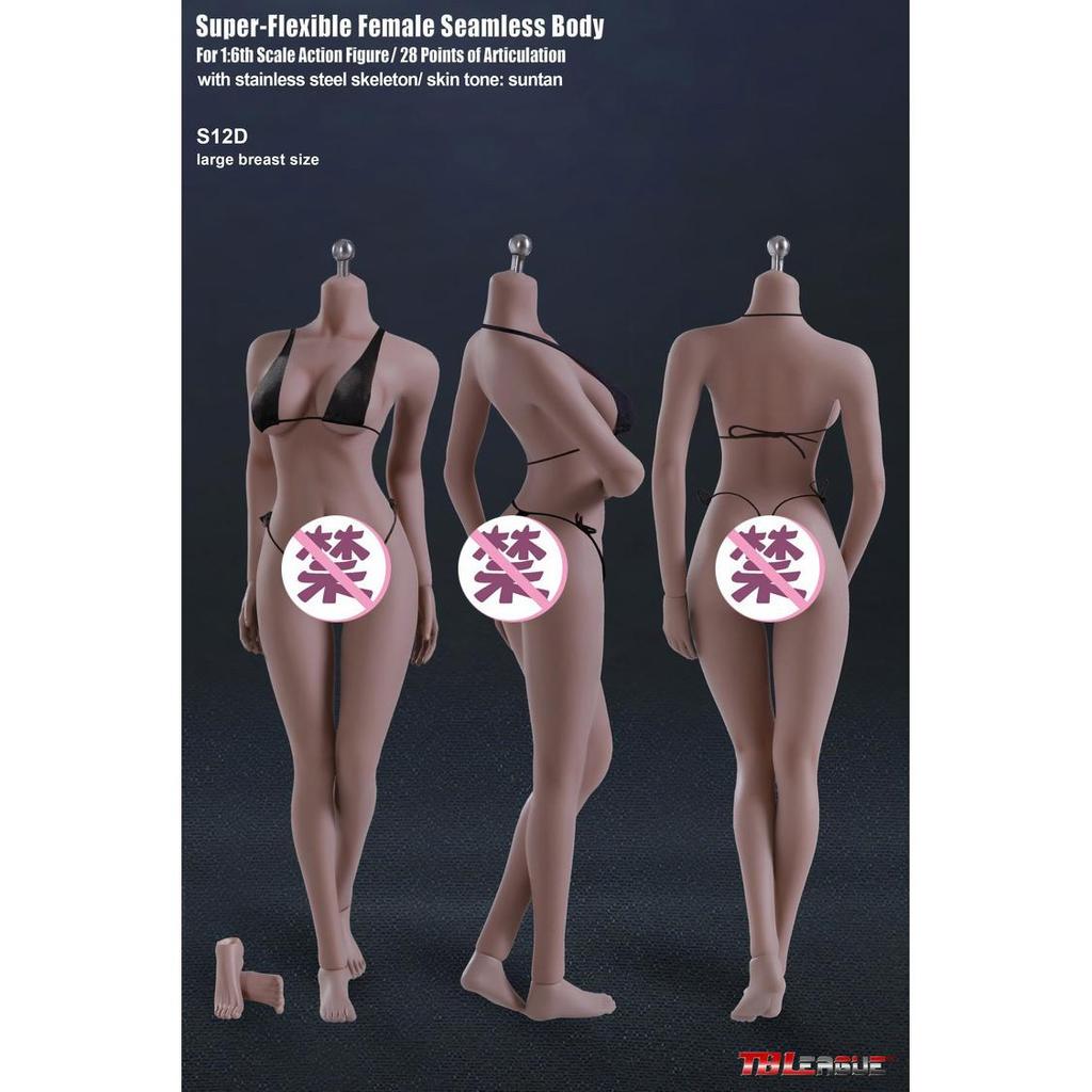 TBLeague 1/6 S01A S07C S10D S12D-S33B กระดูกเหล็กเคลือบร่างกายหญิง