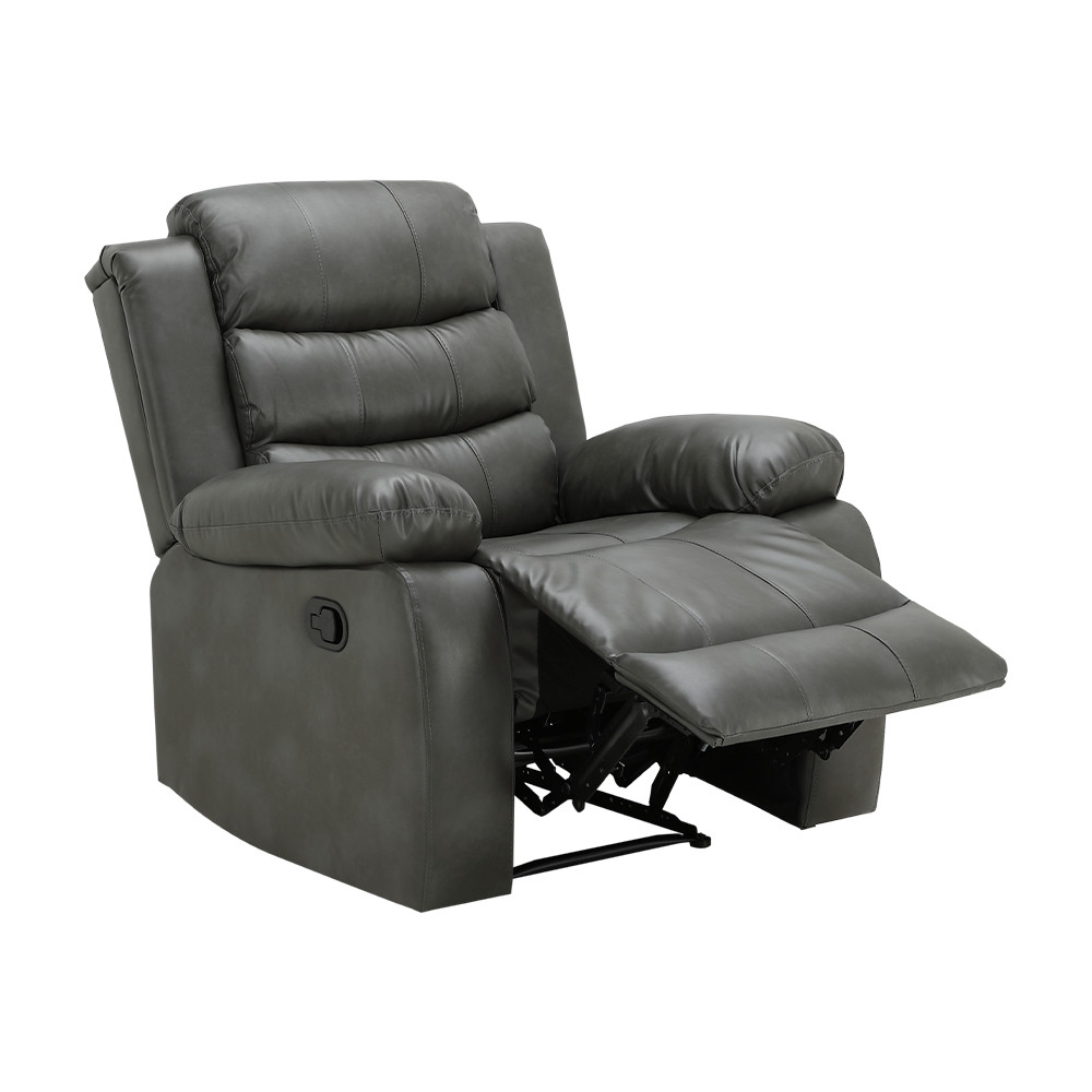 INDEX LIVING MALL โซฟา PVC ปรับระดับ 1 ที่นั่ง รุ่นแจ๊คสัน – สีเทา