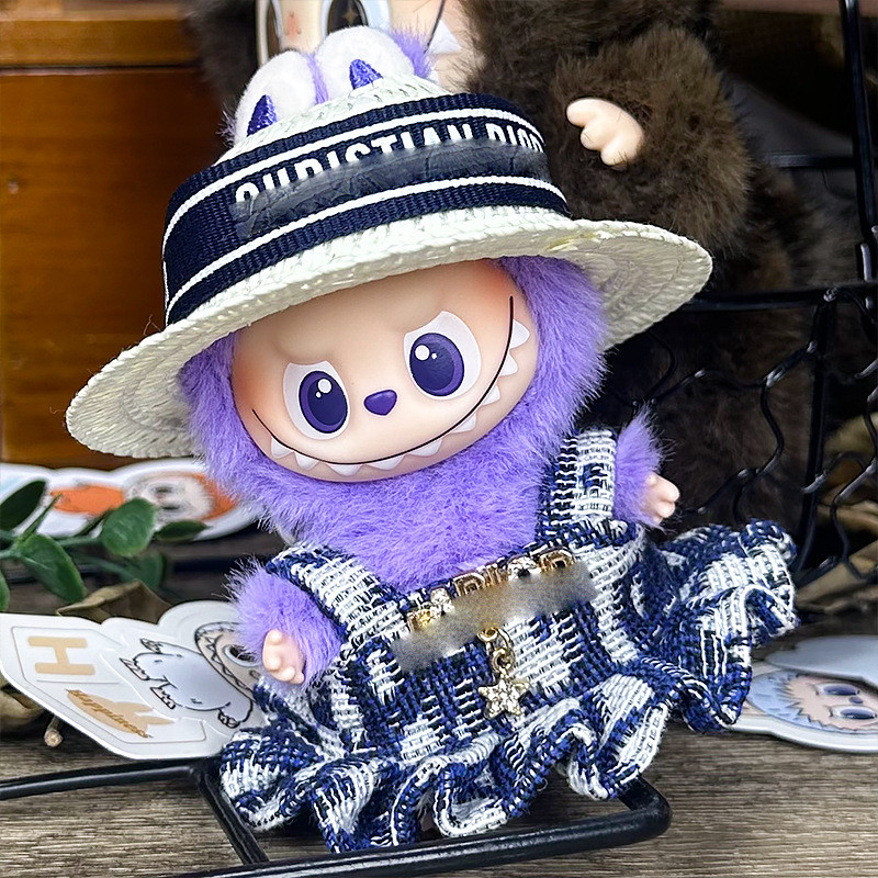 เฉพาะเสื้อผ้าเหมาะสําหรับ4.0มินิมินิลาบูลาบู รุ่นที่สี่หัวใจรหัสด้านล่างเสื้อผ้าเด็กหมวกฟางชุดสูท - รูปที่ 3