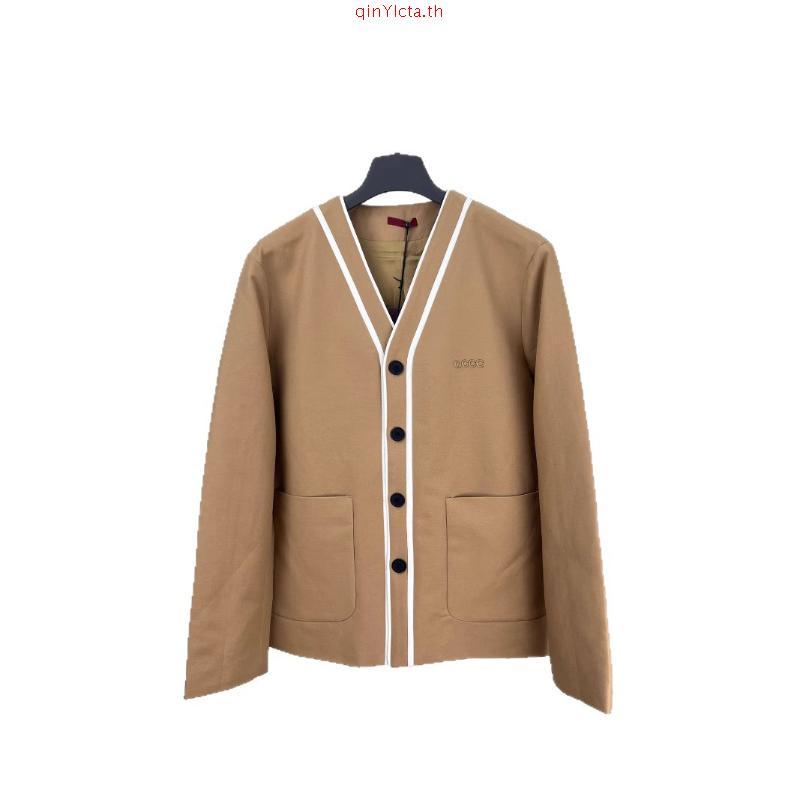 URTHE - เสื้อคาร์ดิแกน แขนยาว OVERSIZE รุ่น V-NECK CARDIGAN