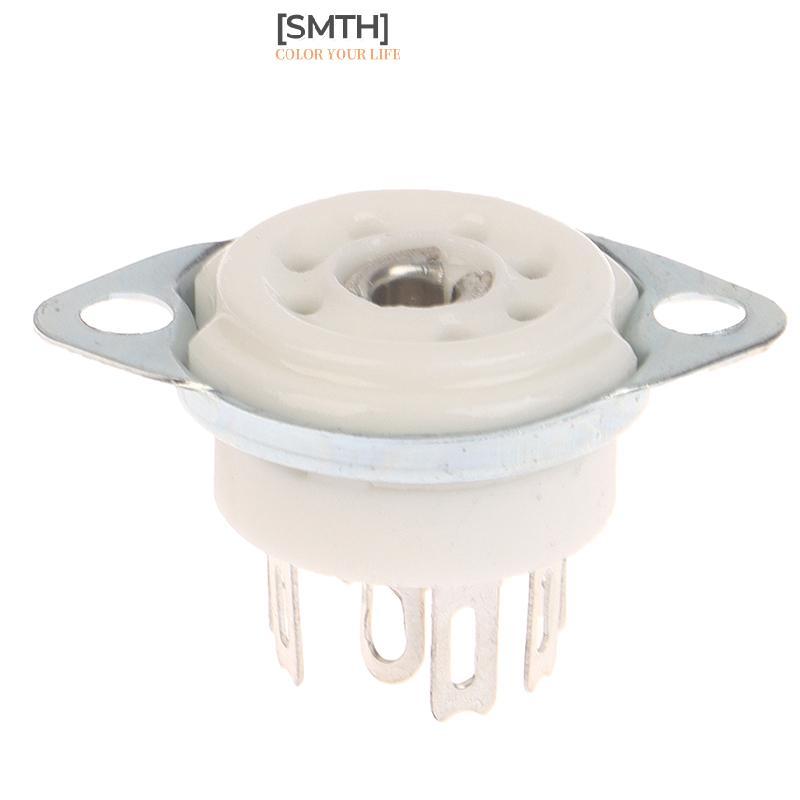 [SMTH] 1PCS 6AQ5 EAA91 6J1 6J2 6X4 6Z4 ซ็อกเก็ตหลอดGold-Platedซ็อกเก็ตสําหรับ 7Pin B7Gเครื่องขยายเสี