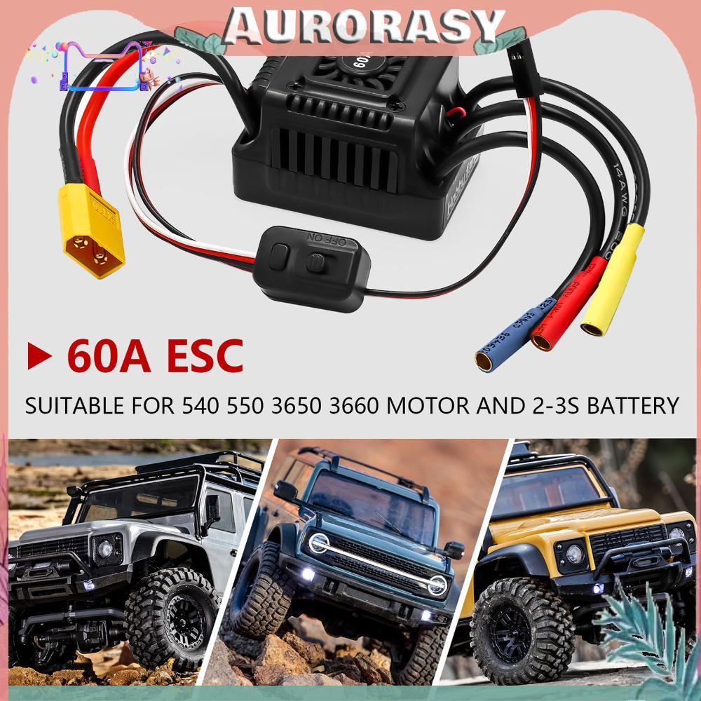60A ESC แบบไม่มีแปรงพร้อม 5V/3A BEC กันน้ํา ESC สําหรับชิ้นส่วนรถบรรทุกรถ RC 1/10