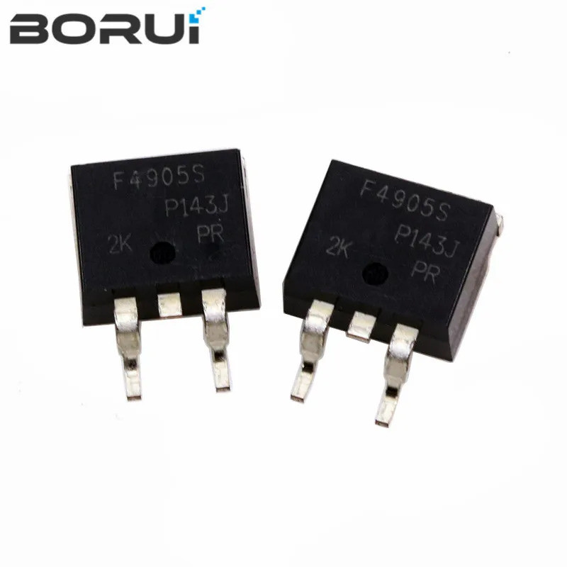 10 ชิ้น/ล็อต IRF4905STRALPBF IRF4905SPBF IRF4905S F4905S Power MOSFET TO-263 ชิปในสต็อก 9BSD