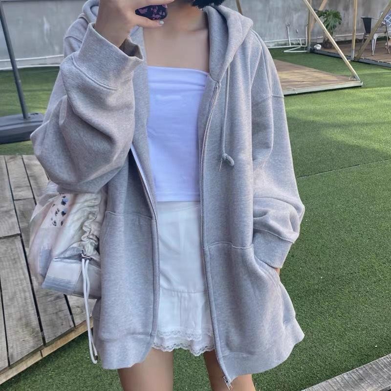 🔥 เสื้อกันหนาวมีฮู้ด คาร์ดิแกนซิปแขนยาว สไตล์สปอร์ต ใส่สบาย แฟชั่นลำลอง วม เสื้อคลุมกันลม พร้อมส่งจากกรุงเทพฯ 🚚✨