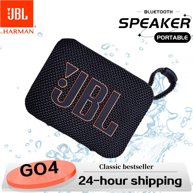 Original JBL GO 4 ลําโพงบลูทูธไร้สายลําโพงกันน้ําแบบพกพาลําโพงกลางแจ้งลําโพงบลูทูธ JBL GO4 Bluetooth