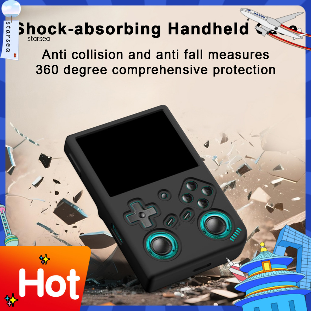 SRA ZK เครื่องเกม Protector เกมคอนโซลมือถือกรณี Anbernic Rg 35xx Pro เกมคอนโซลป้องกันกรณีซิลิโคนกันก