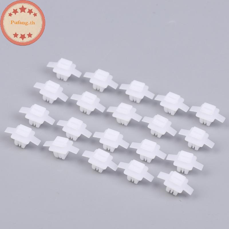 PUFANG 20PCS ด้านข้างกระโปรง Sill Moulding ฝาครอบล้อ Arch Flare Trim Moulding คลิปสําหรับ CR-V Civic