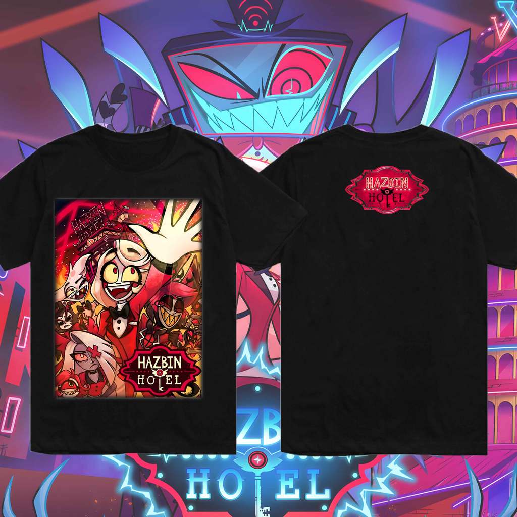 Hazbin Hotel 2 Tee | Hell’s Hotel Returns | เสื้อยืดลายโรงแรมปีศาจภาคใหม่
