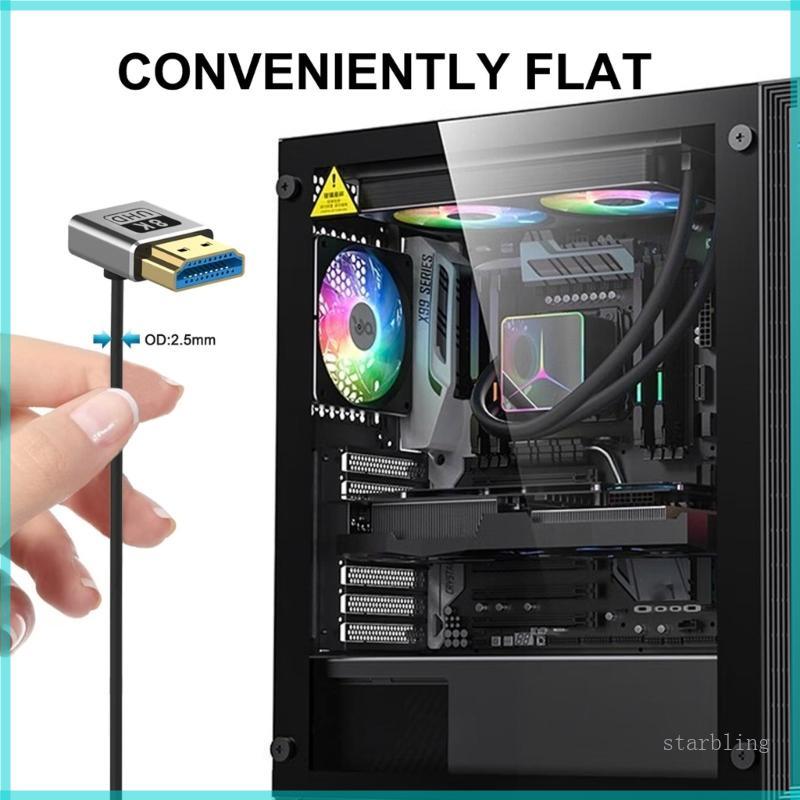 Star Coaxial Structure Camera 2 1 สาย 8K60Hz 48Gbps Speed TPU สายกล้องวิดีโอด้านนอก