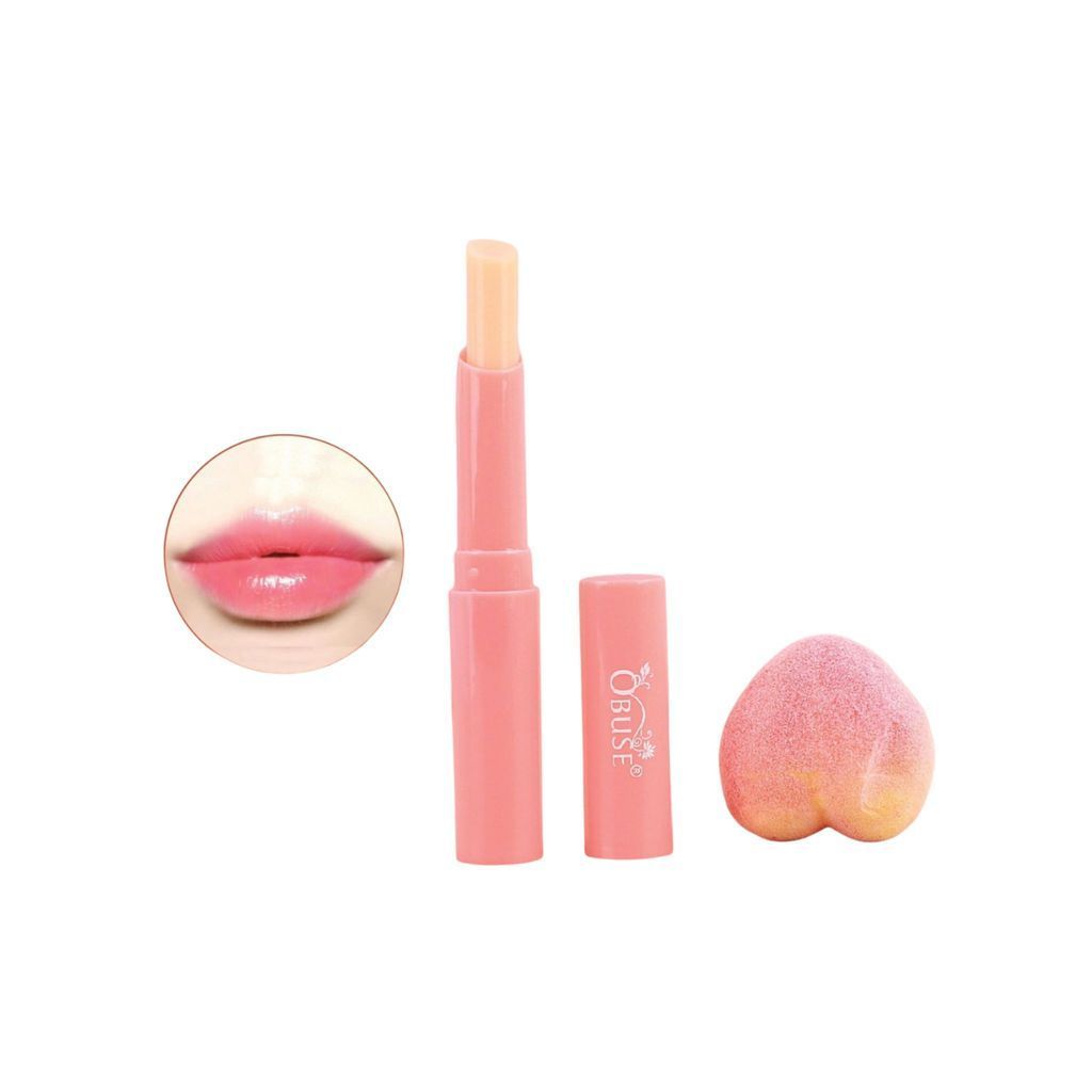 ♦️ของแท้·ส่งด่วน·ถูก♦️Obuse Sweet Peach Lip Balm #OB1430 โอบิวซ์ สวีท พีช ลิป บาล์ม x 1 ชิ้น dayse