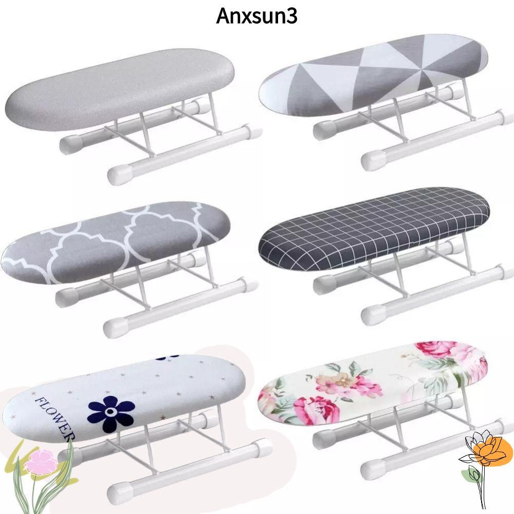 Anxsun3 ที่รองรีดขนาดเล็กชั้นวางที่รองรีดโลหะพับได้อุปกรณ์ใช้ในบ้านทนความร้อนในครัวเรือนผ้าคลุมรีดผ้าเสื้อผ้า