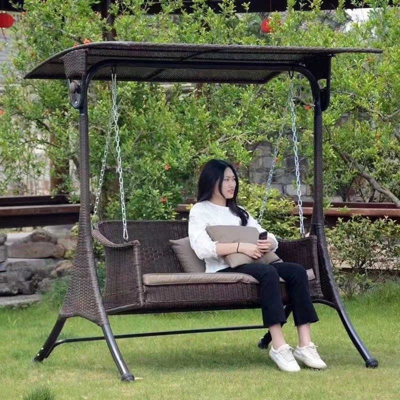 TTL ชิงช้าเหล็กกลางแจ้ง เปลญวนระเบียง สำหรับผู้ใหญ่และเด็ก thumbnail 3
