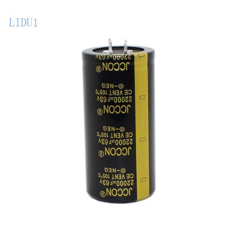 LIDU1 Professional Super Capacitor 63V 22000uF 35mmx70mm 1 37x2 75In เหมาะสําหรับยานยนต์ Rectifiers 