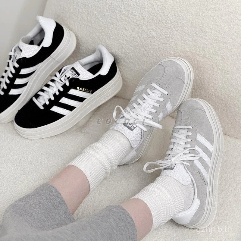 เวลาจํากัด Romen Convia Cococi ) A & d Gazelle 金厚底 高 灰 黑白 女鞋 HQ6893 HQ6912 YUPV