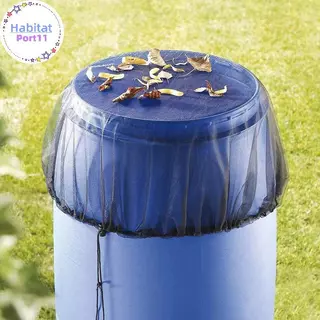 HabitatPort 30-120 ซม.ตาข่ายตาข่ายสําหรับเก็บน้ําฝนถัง Raindrop Anti-fall ใบกรองสุทธิเครื่องมือป้องกันน้ํา th