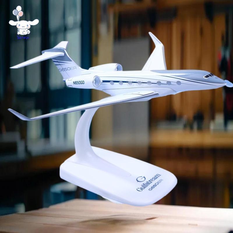 [San] 1PCS Gulfstream G650 เครื่องบิน Diecast 1/200 Scale เครื่องบินรุ่นเครื่องบิน G650ER เครื่องบิน
