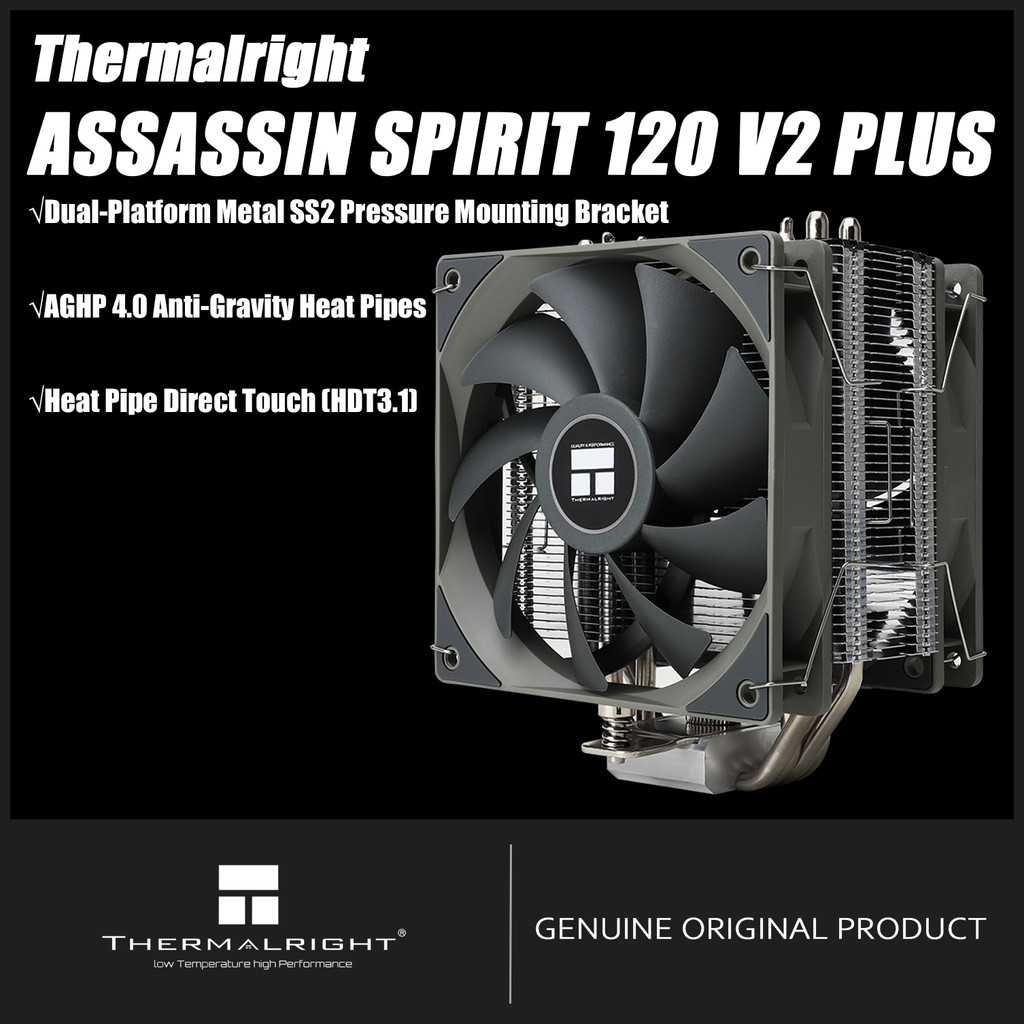 Thermalright ASSASSIN SPIRIT 120 V2 PLUS CPU Air Cooler AS120 V2 PLUS พร้อมพัดลม TL-C12
