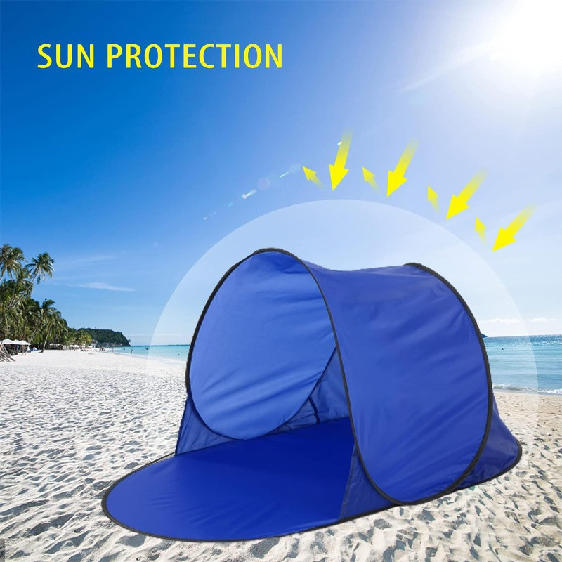 Outdoor Single Automatic Pop Up Beach Tent Outdoor Camping Portable Tent Sea Summer Sun Shelter Tent