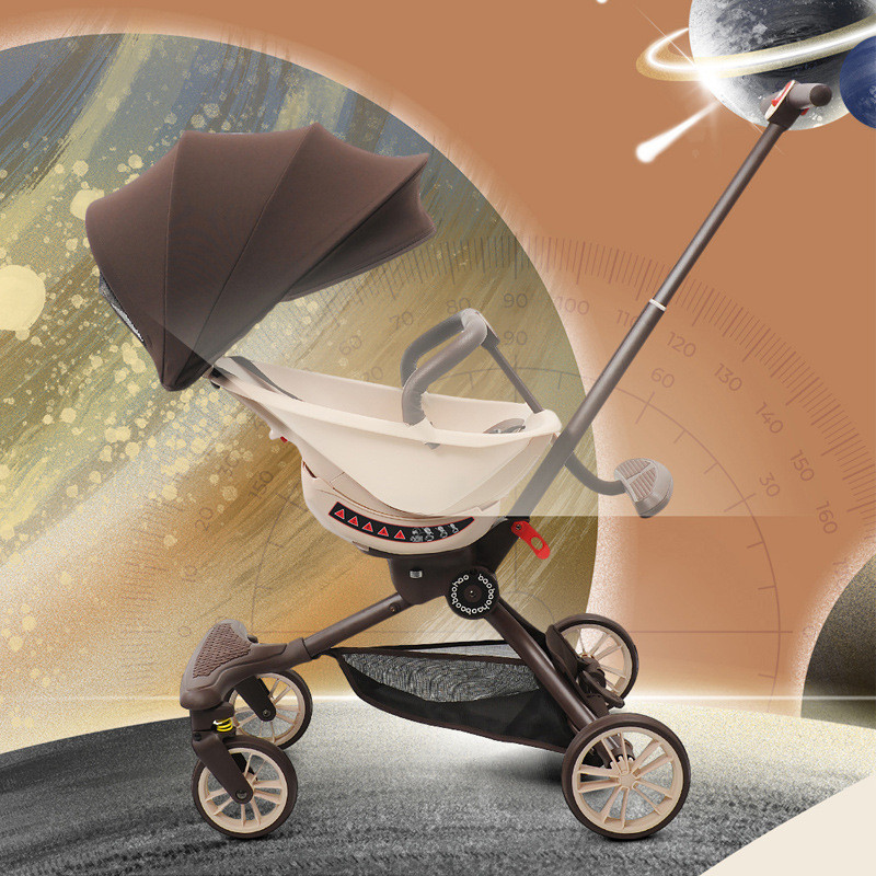 รถเข็นเด็ก Baby Good V18 รถเข็นมหัศจรรย์ พับได้ ดูดซับแรงกระแทกสองทาง สามารถนั่งและนอนได้ มุมมองสูง 