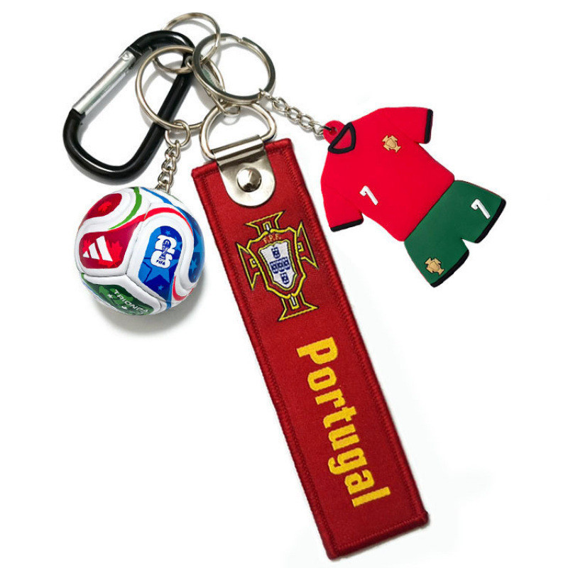 2026 Portugal C Ronaldo Argentina Messi Germany Mbappe Brazil jersey key chain