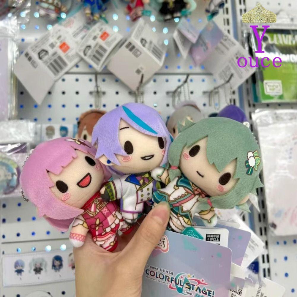 YOUCE PJSK พวงกุญแจตุ๊กตา,โครงการการ์ตูน Sekai ตุ๊กตาของเล่น, Yoisaki Kanade Cotton Otori Emu กุญแจร