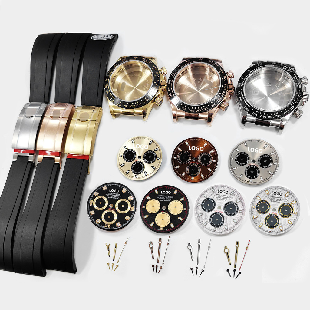สายยาง 40 มม. Daytona Case เหมาะสําหรับ Dandong 7750 Low Tube Movement Watch Accessories Kit